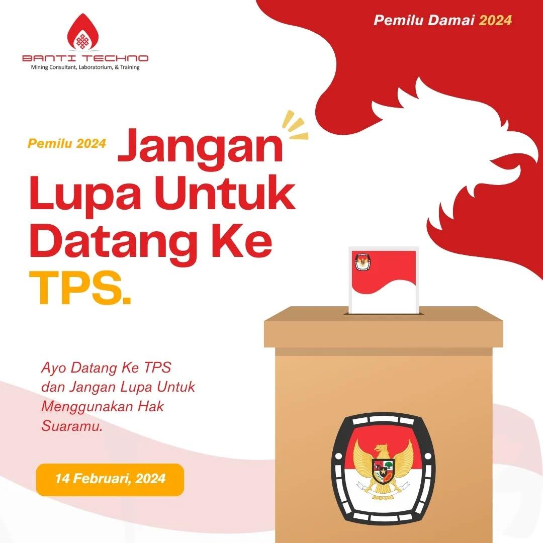 Jangan lupa untuk datang ke tps terdekat dan gunakan suaramu pada pemilihan umum nanti ya Sobat 😊