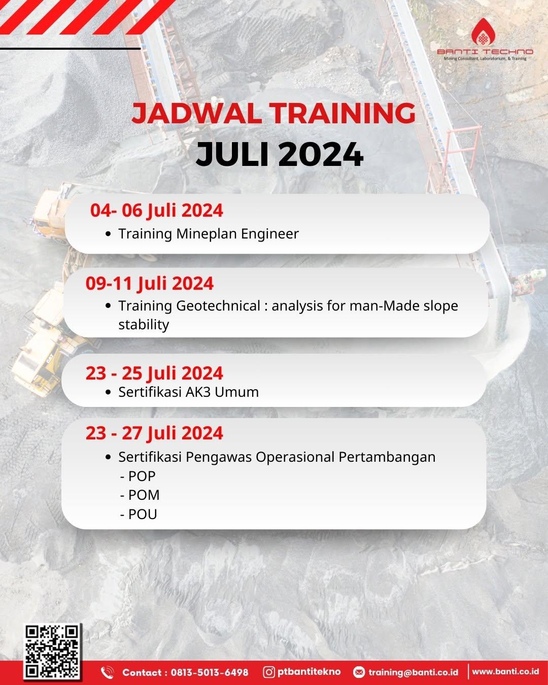 Jadwal All event Juni 2024 Pt. Banti Tekno Investama