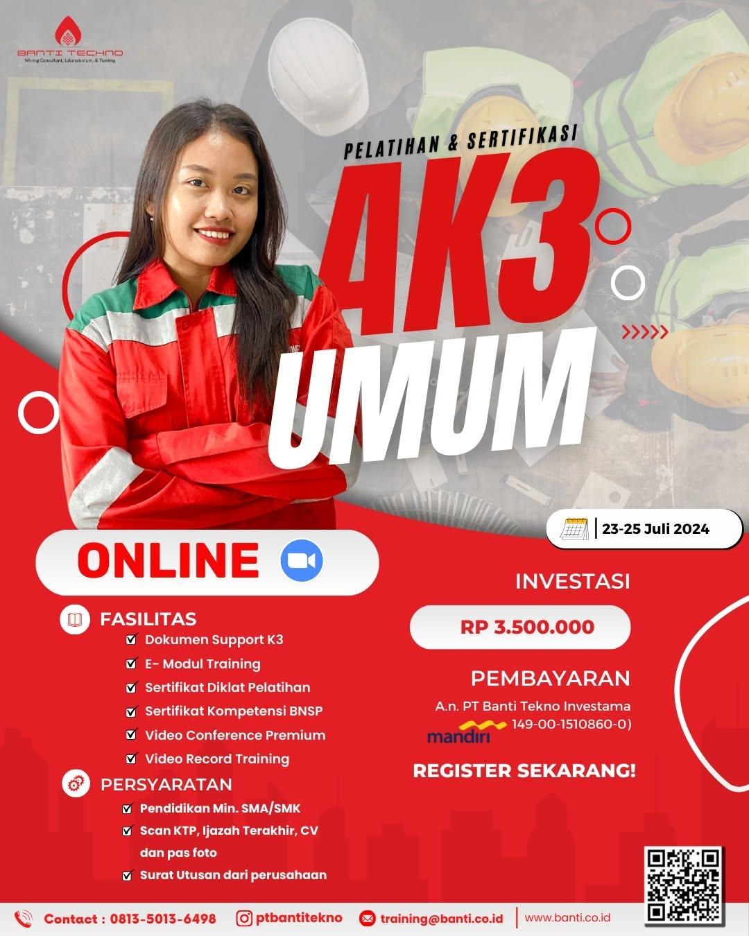 Hai Miners. Bagi kalian yang ingin berkarir di dunia K3 dan ingin mengembangkan potensi K3