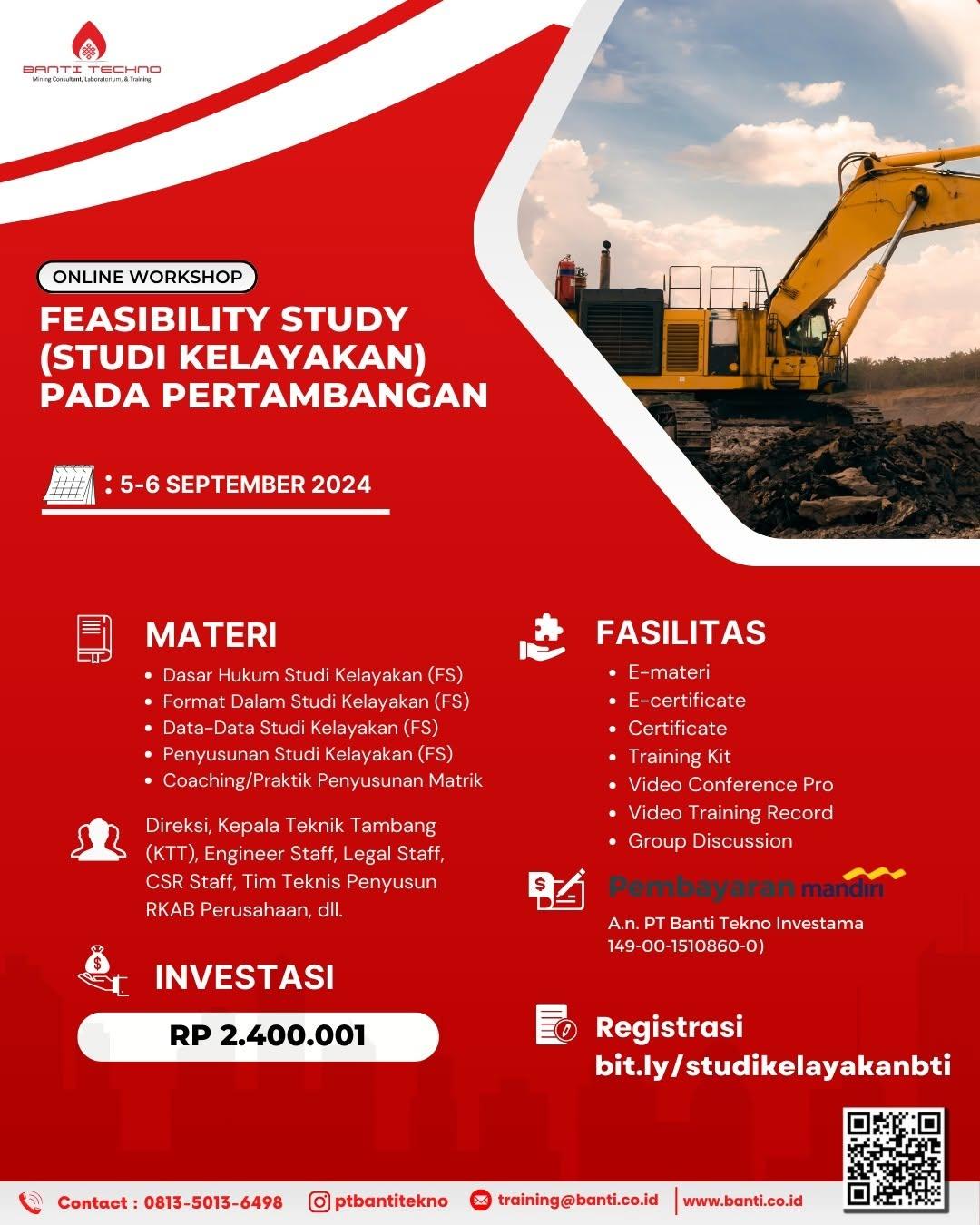 Studi kelayakan tambang merupakan langkah penting dalam mengevaluasi kelayakan dan keberhasilan proyek pertambangan. Ini mencakup penilaian rinci dari aspek geologis, teknis, dan keuangan, memberikan wawasan berharga kepada para pengusaha tambang untuk membuat keputusan yang tepat.