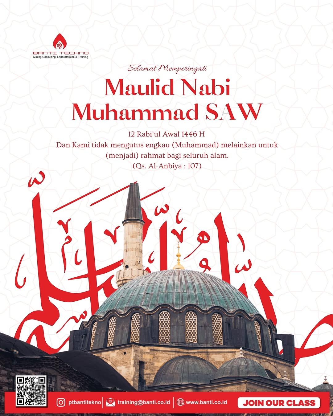 ✨ Selamat memperingati Maulid Nabi Muhammad SAW ✨