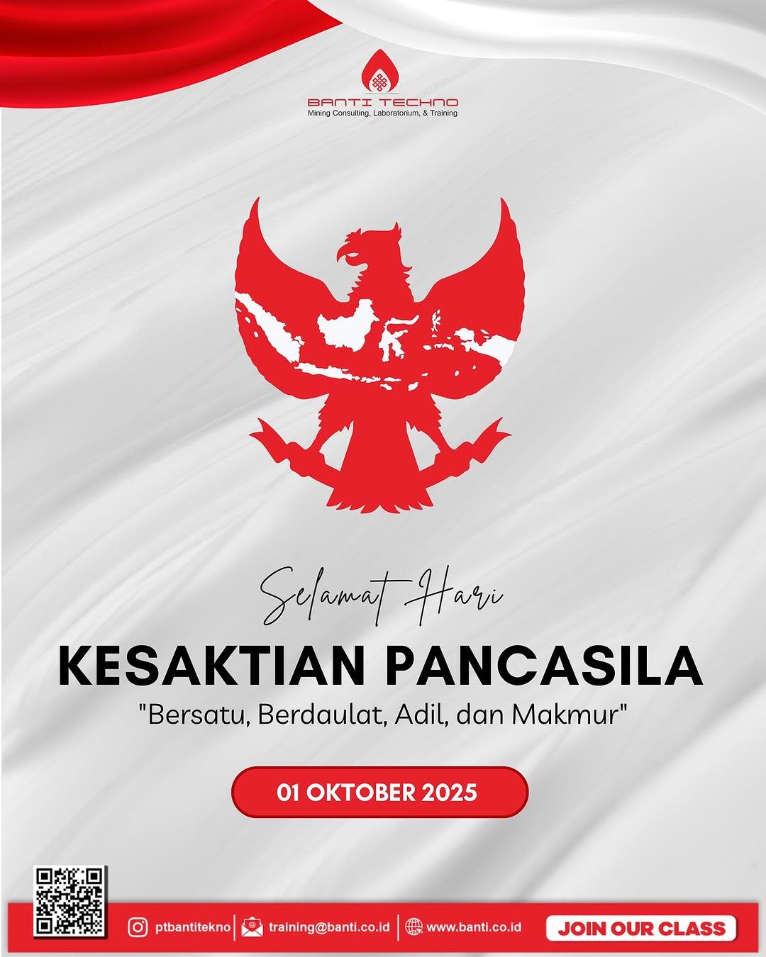 Selamat Hari Kesaktian Pancasila.