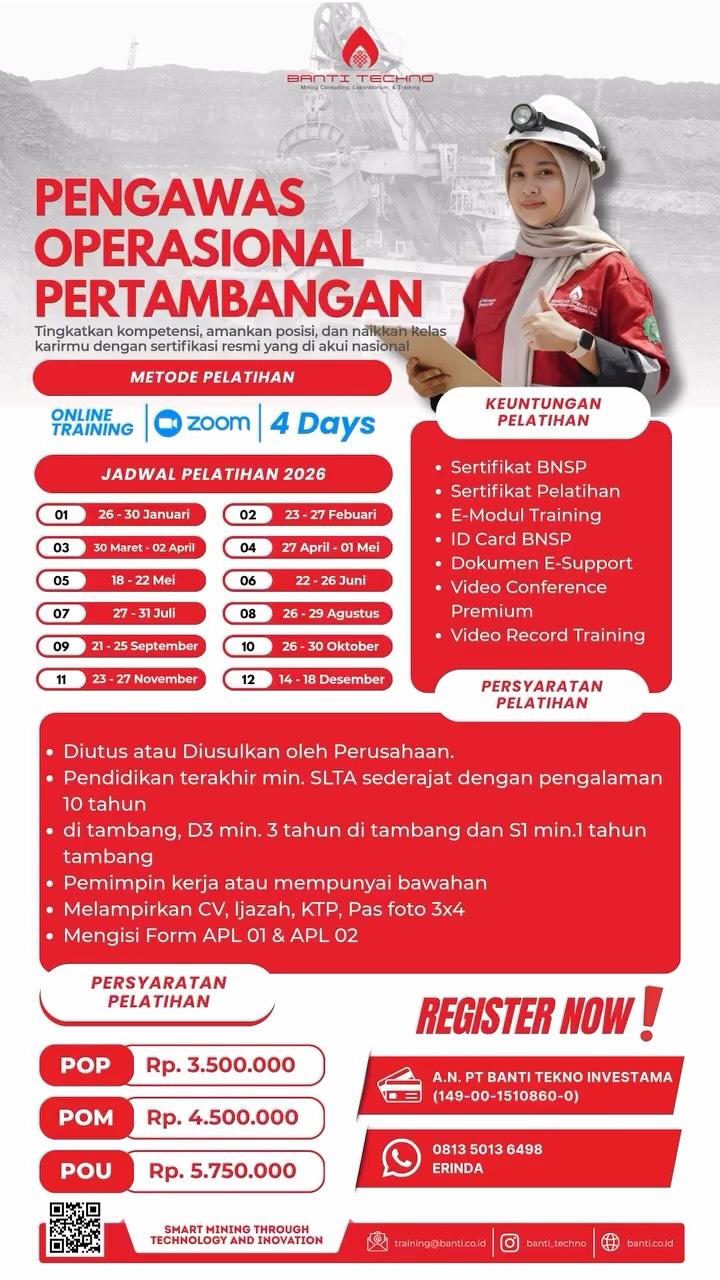 UPDATE JADWAL POP BNSP