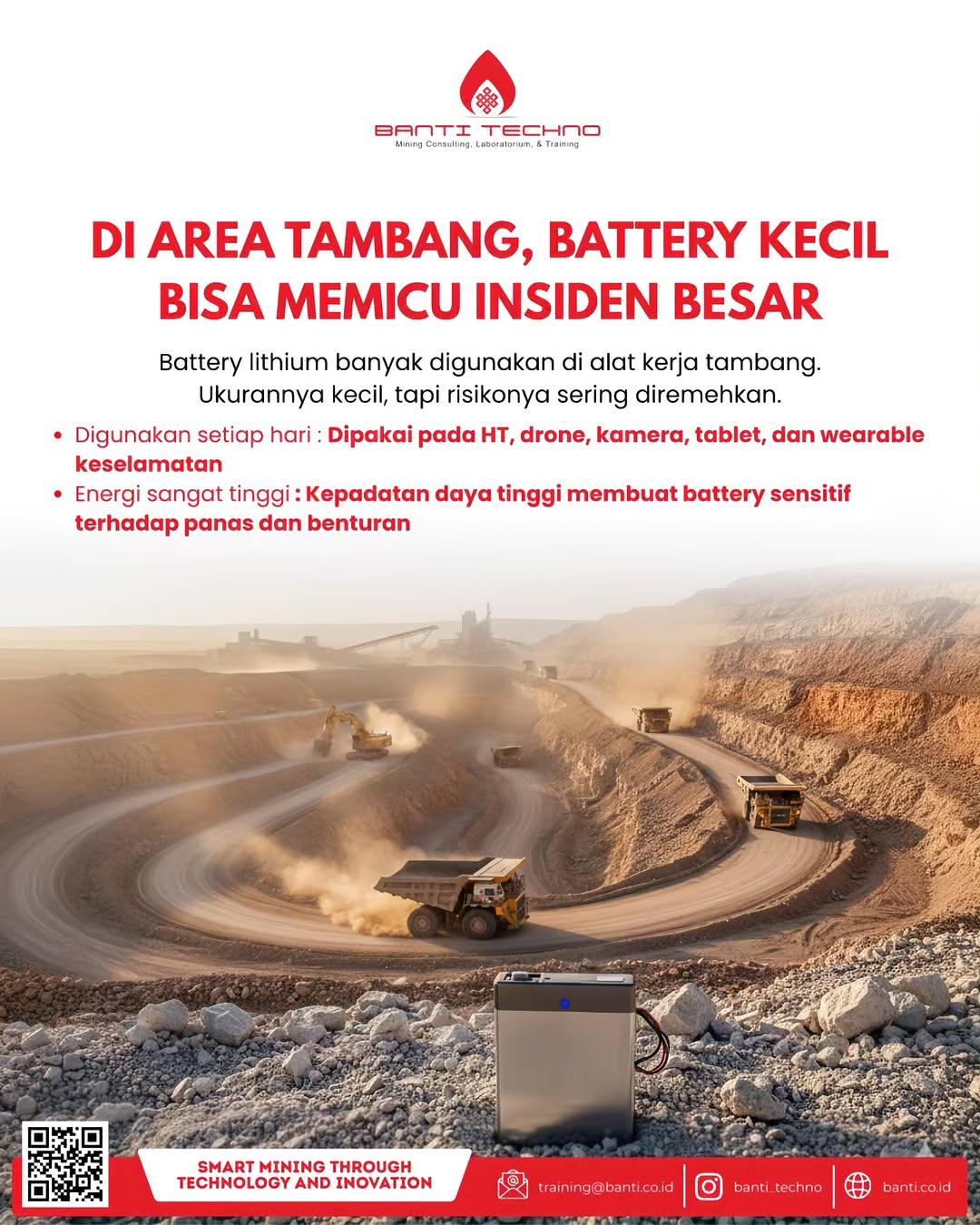 Battery kecil bukan berarti risikonya kecil.