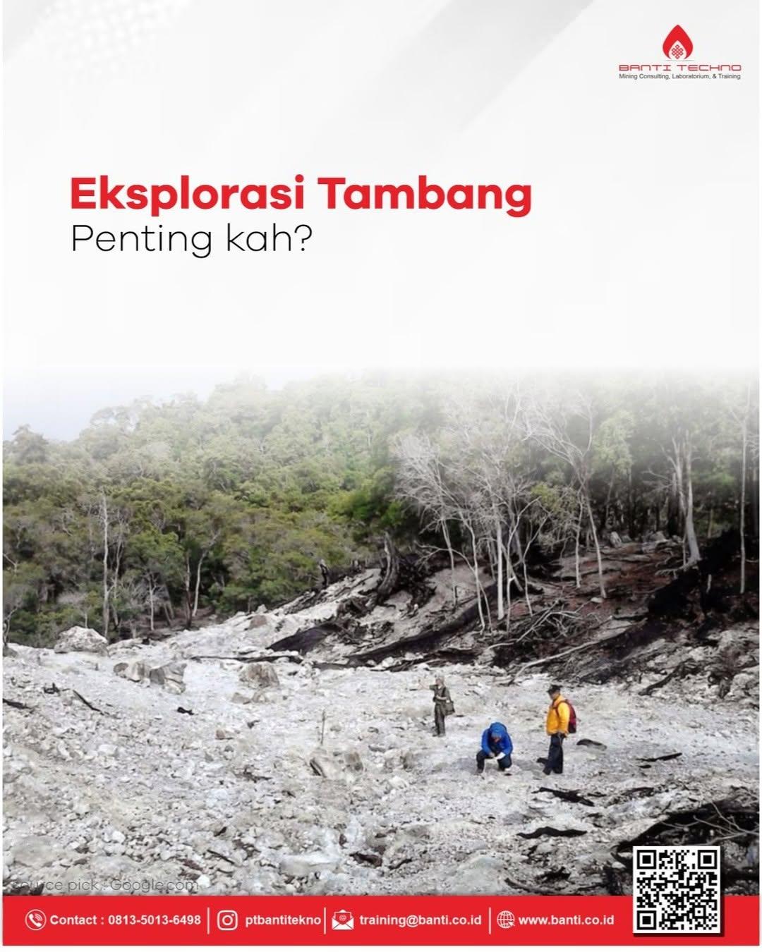 Eksplorasi tambang adalah langkah awal dalam menemukan cadangan mineral dan bahan tambang lainnya. Tanpa eksplorasi..
